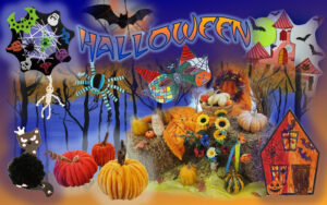 Halloween у роботах вихованців відділу прикладного та образотворчого мистецтва.