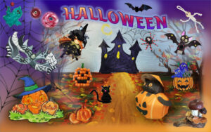 Halloween у роботах вихованців відділу прикладного та образотворчого мистецтва.